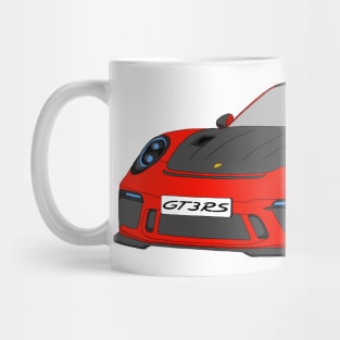 Porsche GT3 RS car selfmade Red Mug